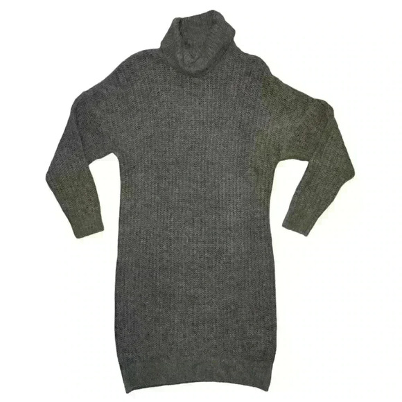 ONLY Our Story Grey Wool Blend Knit Sweater Dress Size Small NWT - Picture 1 of 9